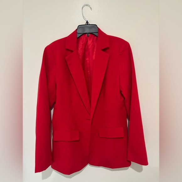 Vibrant Red Blazer Women’s size medium - Picture 1 of 6